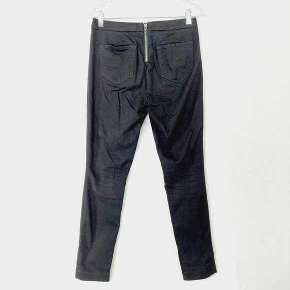 J. Crew Dannie Skinny Black Pockets Zipper in Back Preppy Pants P554 - Picture 5 of 11